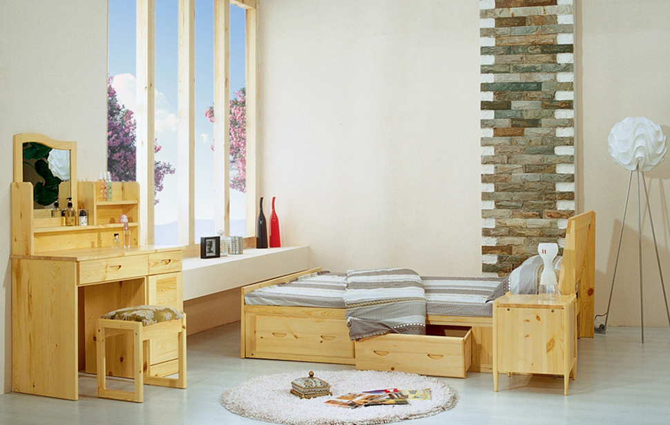 实木家具，儿童床